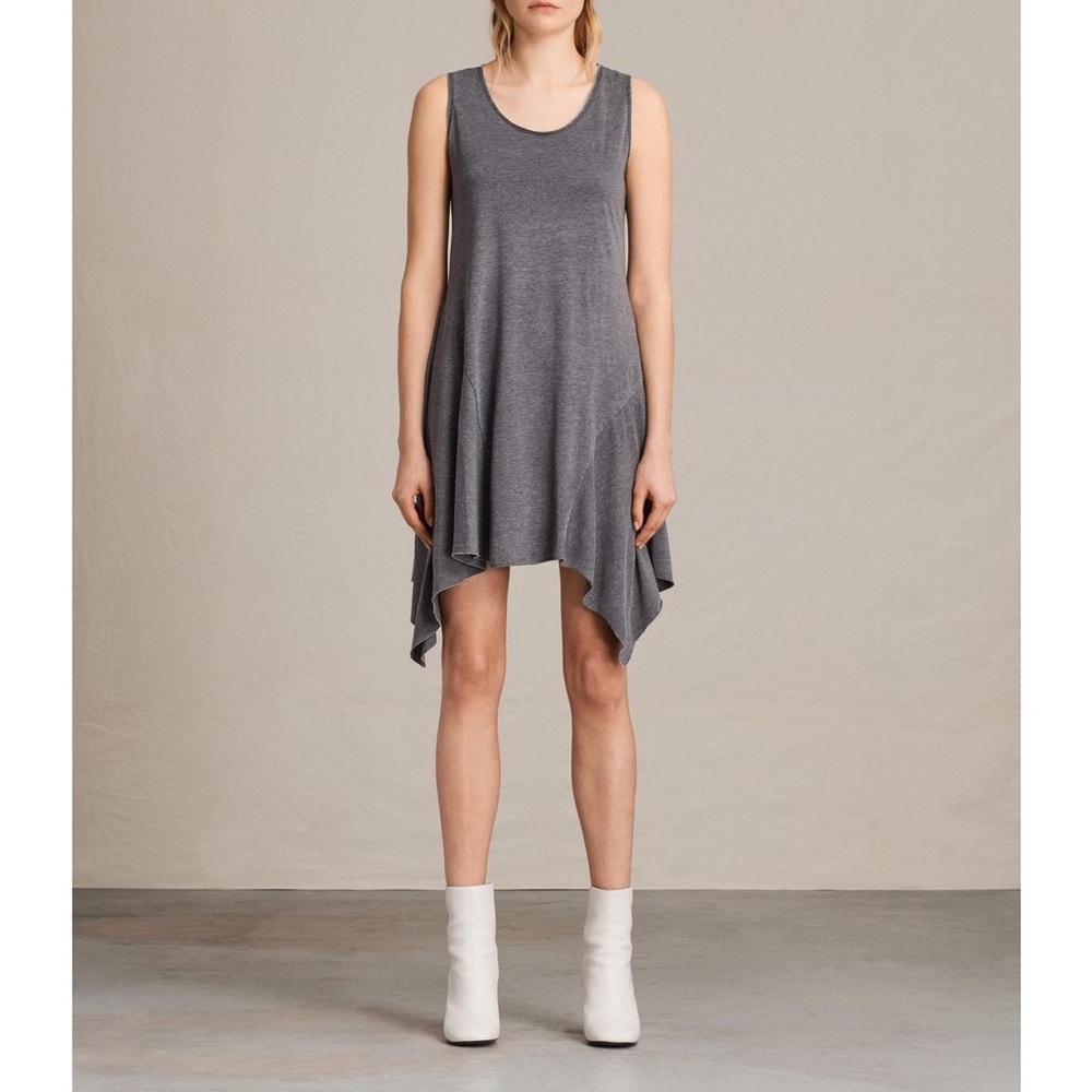 All Saints Tany Asymmetric Tank Dress